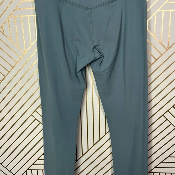Athleta Elation Rib Trim 7/8‎ Tight Gray Seafoam Green Size Medium Tall - Picture 8 of 12